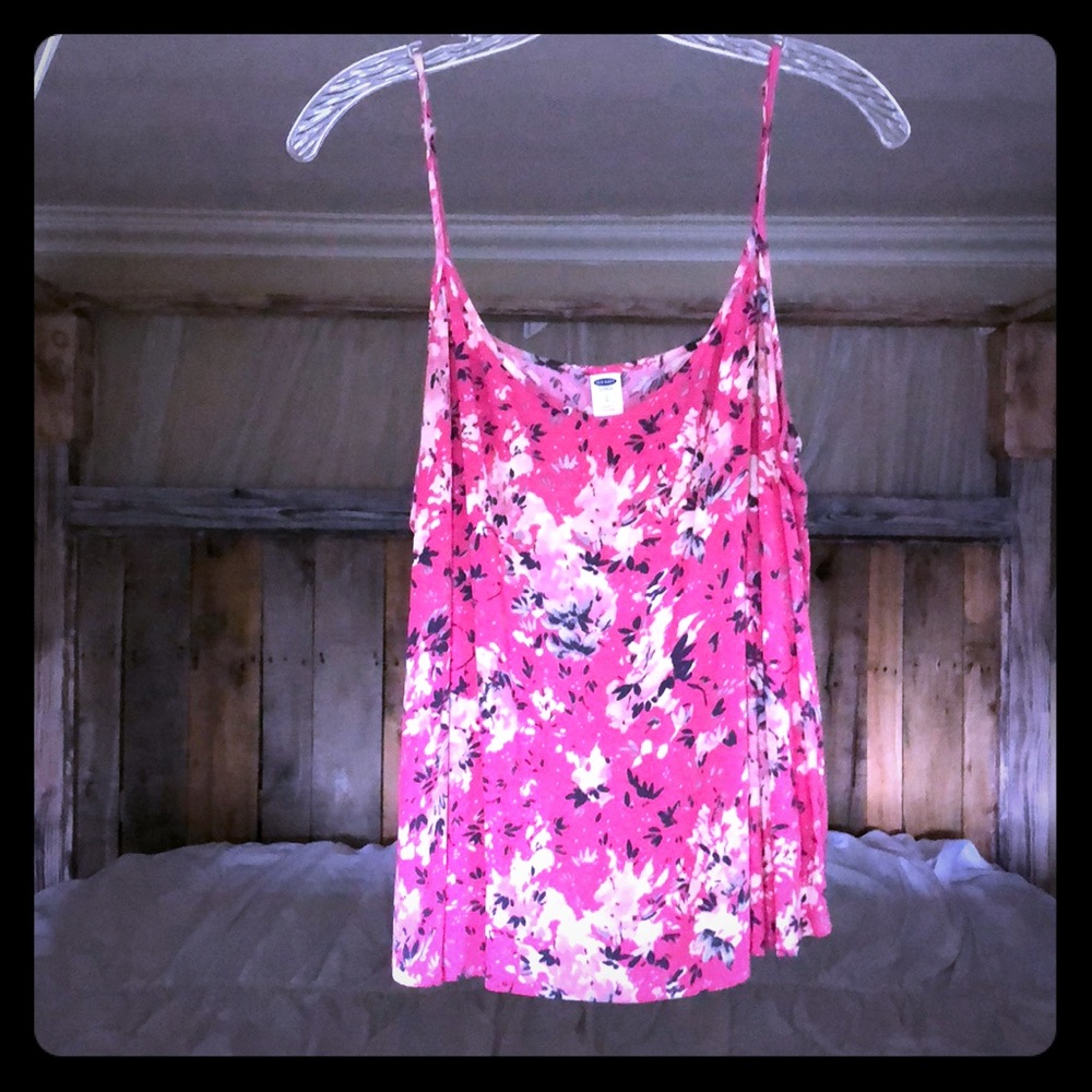 Spaghetti Strap Floral Blouse